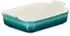 Le Creuset Backform Tradition rechteckig bleu riviera 23cm