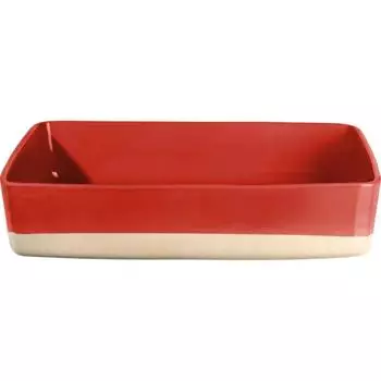 ASA grande Auflaufform rechteckig, Steinzeug, rot, 36x26cm (40542394)