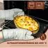 eluno Glas-Auflaufform oval mit Bambusdeckel, 3L