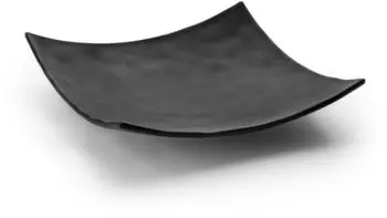 Lacor Quadratische Melamin-Sch&uuml;ssel 25x25x5cm, schwarz (63373)