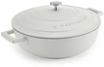 MasterClass Aster Flacher Schmortopf, cr&egrave;me, 28cm, 4L (MCMSCRD28CRE)