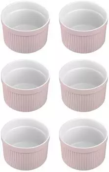 Intirilife Souffléformen 6er-Set aus Porzellan