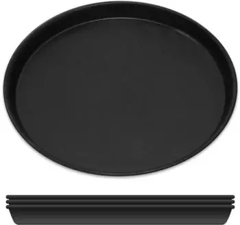 Gräwe Pizzablech rund, Blaublech, unbeschichtet, Ø 28cm, 4er-Set
