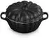 Le Creuset Kürbisförmchen mit Deckel, Steinzeug, schwarz matt, 350ml