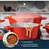 MasterClass Gussaluminium-Auflaufform mit Deckel, rot, 5L (MCMCRD28RED)