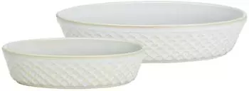 Ritzenhoff & Breker Kiruna Auflaufformen oval, Steingut, 2er-Set