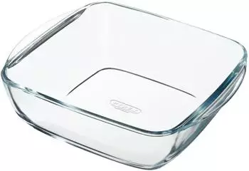Pyrex Air Fryer Glasform quadratisch 2,2l, Borosilikatglas, 25x22cm