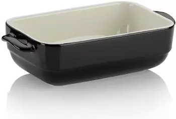 Kela Malin Servier- und Auflaufform Keramik schwarz 22,5x12,5x6cm (1680ml)