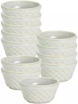 Ritzenhoff & Breker Kiruna Ramekinbackform weiß, Ø 10cm, 12er Set