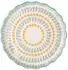 TRANQUILLO Quicheform Floral Steinzeug 22cm, orange (POR566)