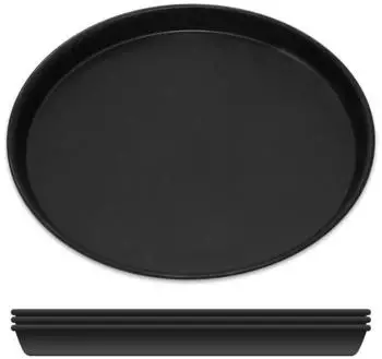 Gr&auml;we Pizzablech rund, Blaublech, unbeschichtet, &Oslash; 24cm, 4er-Set
