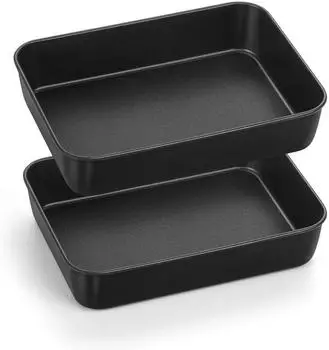 LuxusKollektion Onader Mini-Backblech 2er-Set, Antihaft-Edelstahl, 23,8x18x5cm