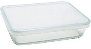Pyrex Mehrzweckform mit Deckel 19 x 14 cm 0,8 Ltr. Glas