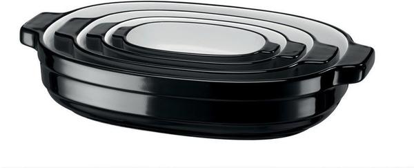 KitchenAid Auflaufformen oval schwarz 4-teilig