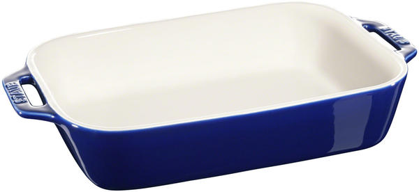 Staub Keramik Auflaufform rechteckig 14 x 11 cm blau