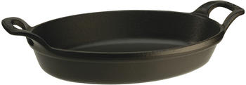 Staub Stapelbare Auflaufform oval 21 cm schwarz