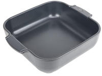 PEUGEOT Keramik Auflaufform APPOLIA 28cm Quadratisch Schiefergrau Sp&uuml;lmaschinenfest
