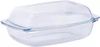 van Well Auflaufform Glas feuerfestes Glas, 4,1 Liter