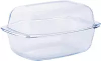 van Well Auflaufform Glas feuerfestes Glas, 7 Liter