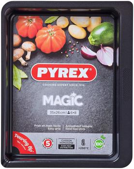 Pyrex Rectangular metal oven dish Magic 35x26 cm