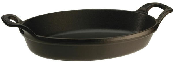 Staub Stapelbare Auflaufform oval 24 cm schwarz