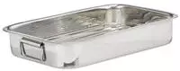 Relaxdays Br&auml;ter 10023739 L, aus Edelstahl, mit Rost, rechteckig, (BxT) 38 x 27 cm