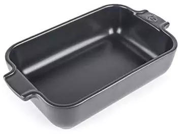 Peugeot Saveurs Rectangular ceramic plate 22 cm Grey