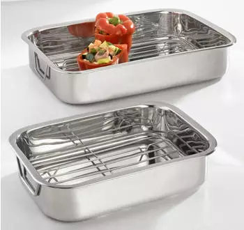 BonGusto Bratreine 30 x 23 x 6 cm silber