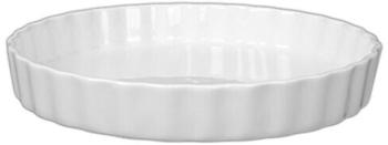 Holst Porzellan Quicheform/Tortelett & Tarteform 25 cm rund, Porzellan, weiß