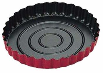 ibili Quicheform Venus 28 cm, Stahl, schwarz/rot, 28 x 28 x 5 cm