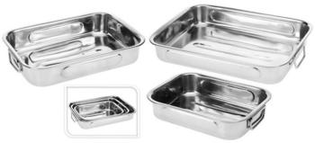 Excellent Houseware Auflaufform Auflaufform 3 er Set Auflaufform 3 er Set, Edelstahl