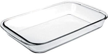 ibili Auflaufform Kristall, rechteckig, Glas, transparent, 40 x 23 x 6 cm