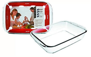 ibili Auflaufform Kristall, rechteckig/hoch, Glas, transparent, 40 x 25 x 6 cm