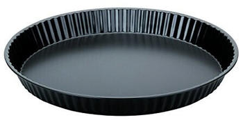 ibili Quicheform Moka 28 cm, Stahlblech, schwarz, 28 x 28 x 3 cm