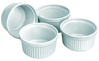 ibili Set of 4 ceramic ramekins, 9 cm