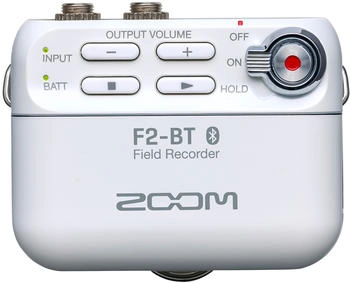 Zoom F2-BT Field Recorder mit Bluetooth und Lavalier Mikrofon weiß (10007403)
