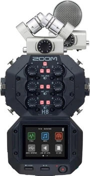 Zoom H8 + MS Pack Handy Recorder Limited Edition Schwarz & Silber (H8+MS Pack)