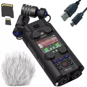 Zoom H5 Studio Audio-Recorder mit Zubehör-Set (h5stud-kdzbh)