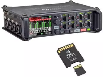 Zoom F8n Pro Mehrspur-Feldrecorder mit Speicherkarte (zmf8n-sd01)