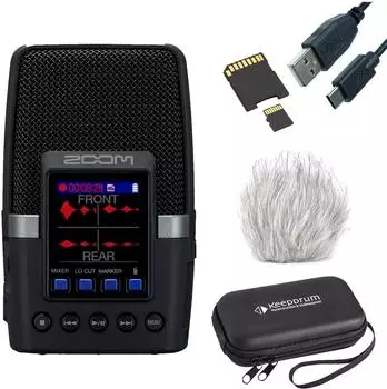 Zoom H2essential mobiler Audio-Recorder mit Zubehör-Set (h2es-kdzbh)