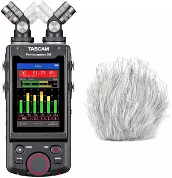 Tascam Portacapture X8 Audio-Recorder mit Windschutz (pcx8-wsbw)
