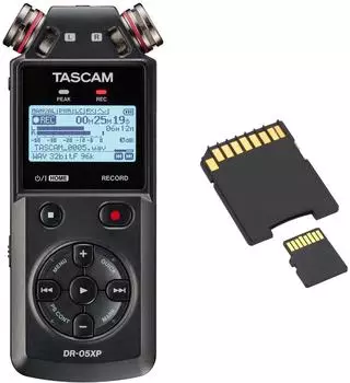 Tascam DR-05XP Audio-Recorder mit SD-Karte (dr05xp-sd)