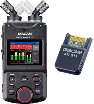 Tascam Portacapture X6 Audio-Recorder mit Bluetooth-Adapter AK-BT1 (pcx6-akbt1)