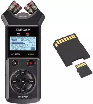 Tascam DR-07XP Audio-Recorder mit SD-Karte (dr07xp-sd)