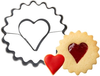Zenker Ausstecher Linzer mit Herz, Ø54mm (7834) Zenker Ausstecher Linzer mit Herz, Ø54mm (7834)