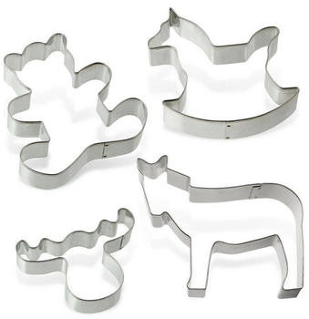 Zenker Ausstecher-Set "weihnachtliche Tiere", 4-teilig