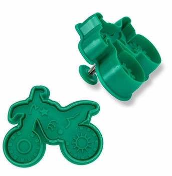 Städter Präge-Ausstecher mit Auswerfer Motocross 8 cm