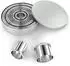 Intirilife Ausstechformen-Set 12-teilig rund mit Aufbewahrungsbox, Edelstahl (IL-100445)