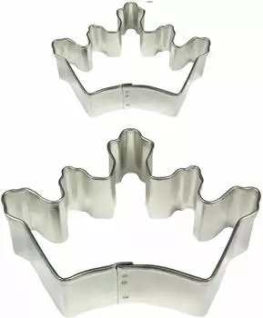 Pme Arts & Craft Ausstecher Kronenmotiv, Edelstahl, 2-teilig (SC617)