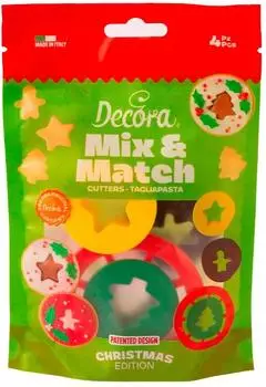 Decora Ausstecher Ochsenauge Weihnachten 4er-Set Kunststoff (0255044)